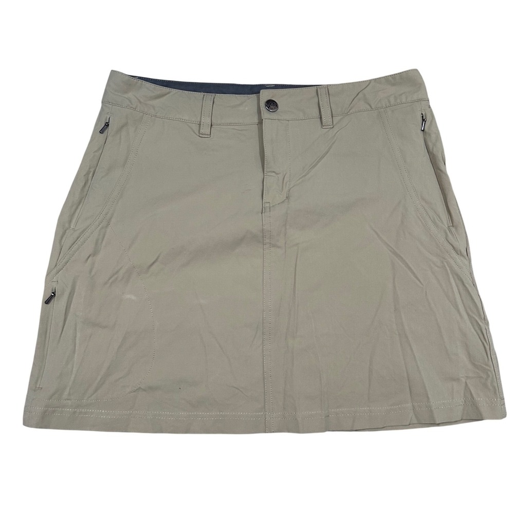 REI Skirt Khaki Tan Hiking Outdoor Activewear Pockets‎ Size 8 Gorpcorr